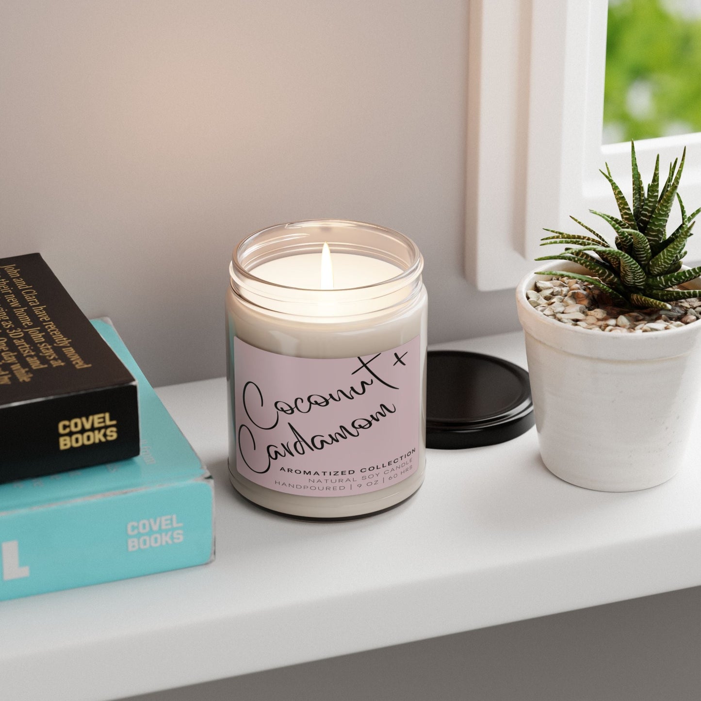 Coconut Cream Cardamom Scented Candle, Cozy Home Décor, Gift for Her,