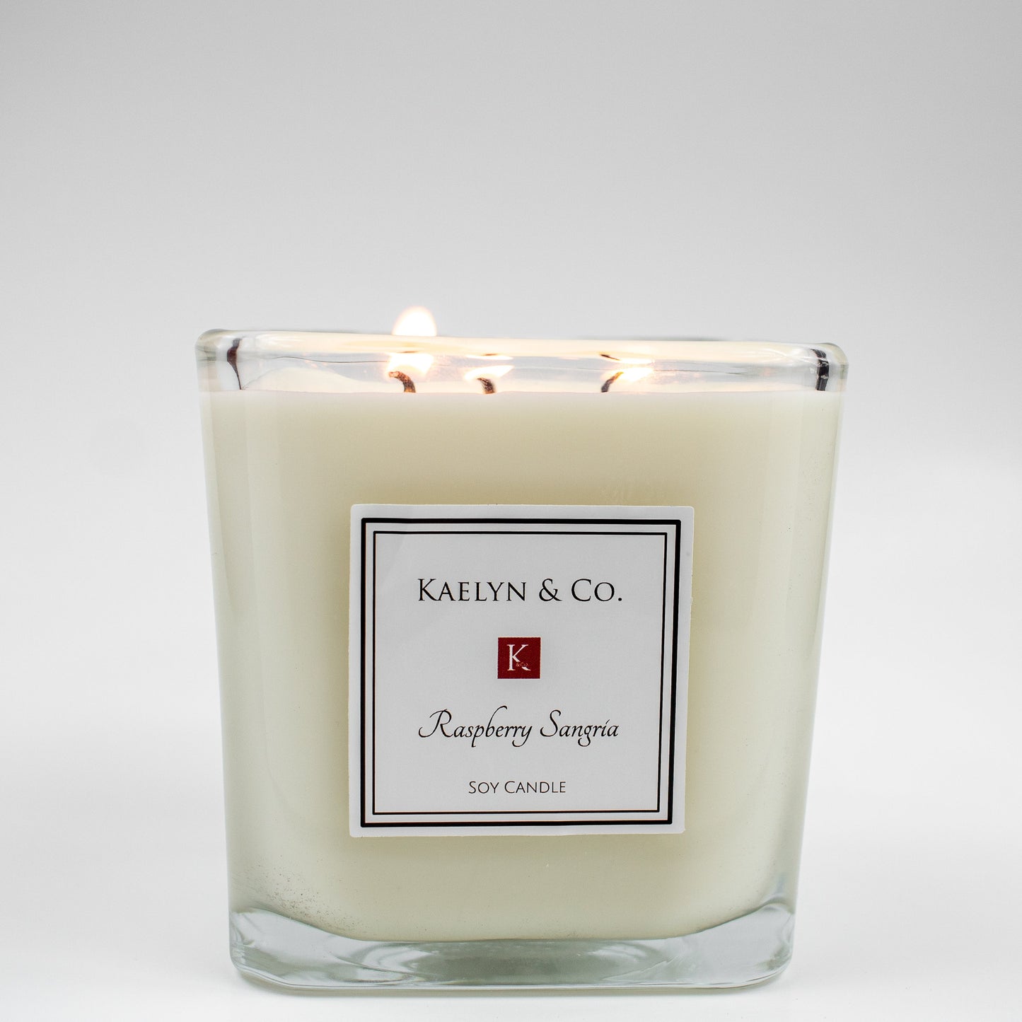 Raspberry Sangria Large Cube Candle