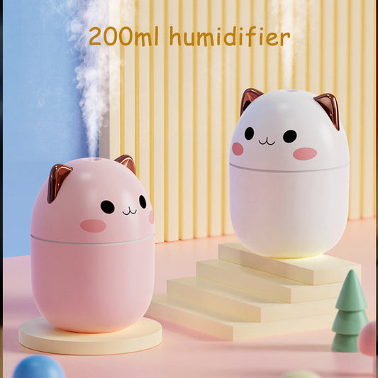 Air Humidifier Cute Cat Ultra-Silent USB Office Household Bedroom Car