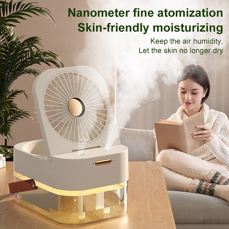 Humidifier Spray Fan Portable Fan Air Cooler Air Humidifier USB Mist