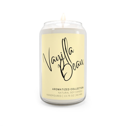 Vanilla Bean Scented Soy Candle, Aromatherapy, Home Decor,