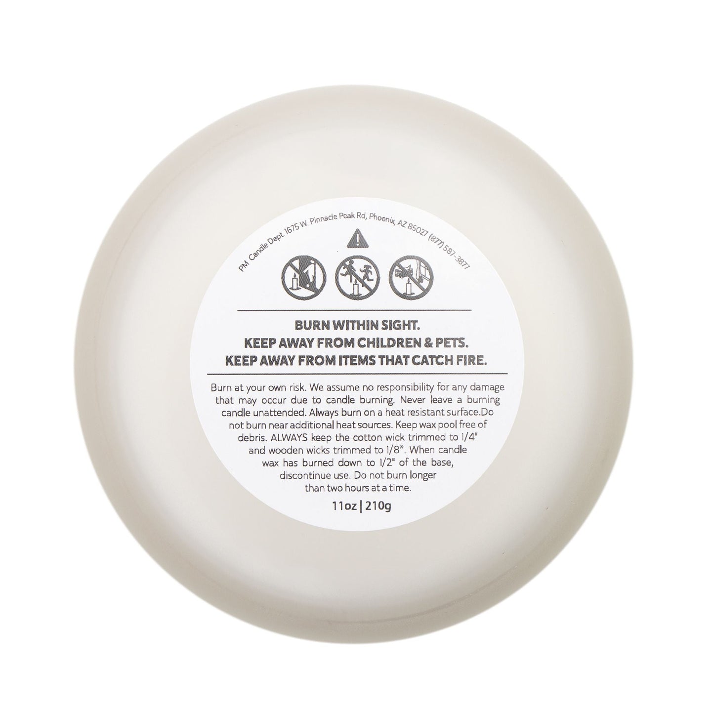 Cancer Sea Minerals Zodiac Candle - 11oz Frosted Glass Aromatherapy