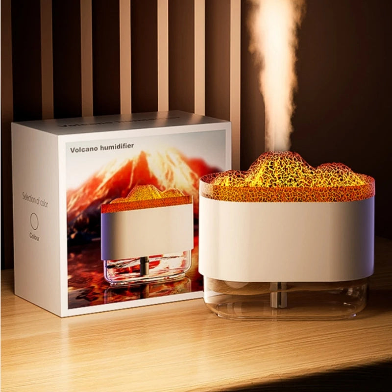 USB Volcano Air Humidifier 300ML Ultrasonic Mist Maker Fogger