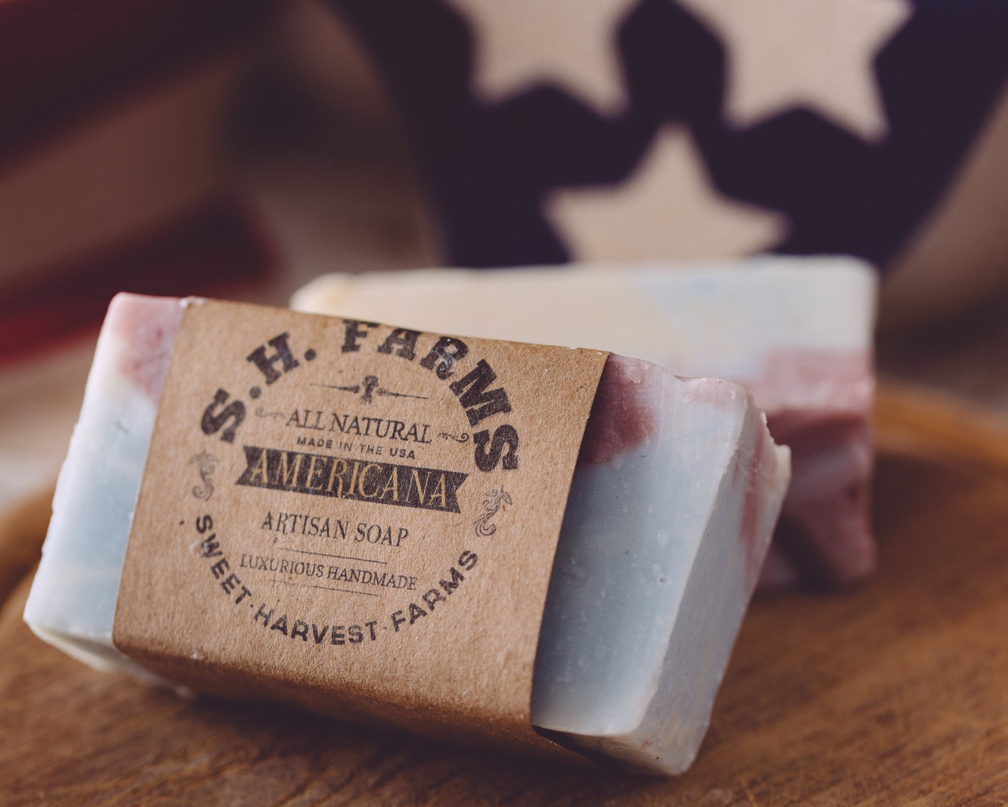 Americana Organic Handmade Soap Bar – 7 oz | Sweet Harvest Farms
