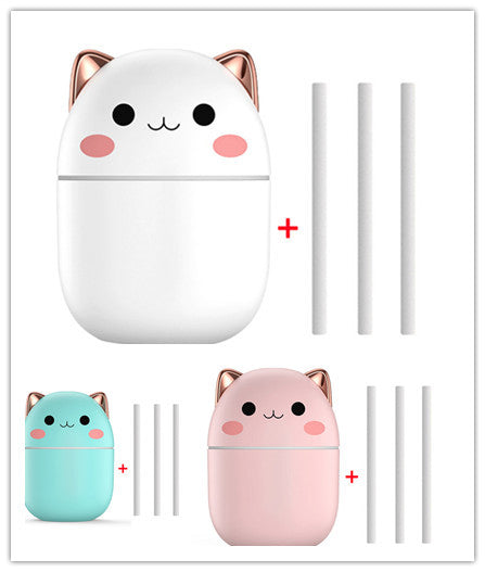 Air Humidifier Cute Cat Ultra-Silent USB Office Household Bedroom Car