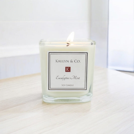 Eucalyptus Mint Small Cube Candle