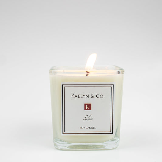 Lilac Small Cube Candle