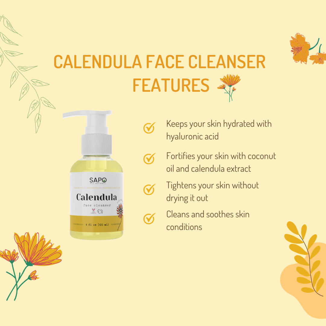 Sapo Calendula Face Cleanser – Hydrating Cream Wash with Hyaluronic