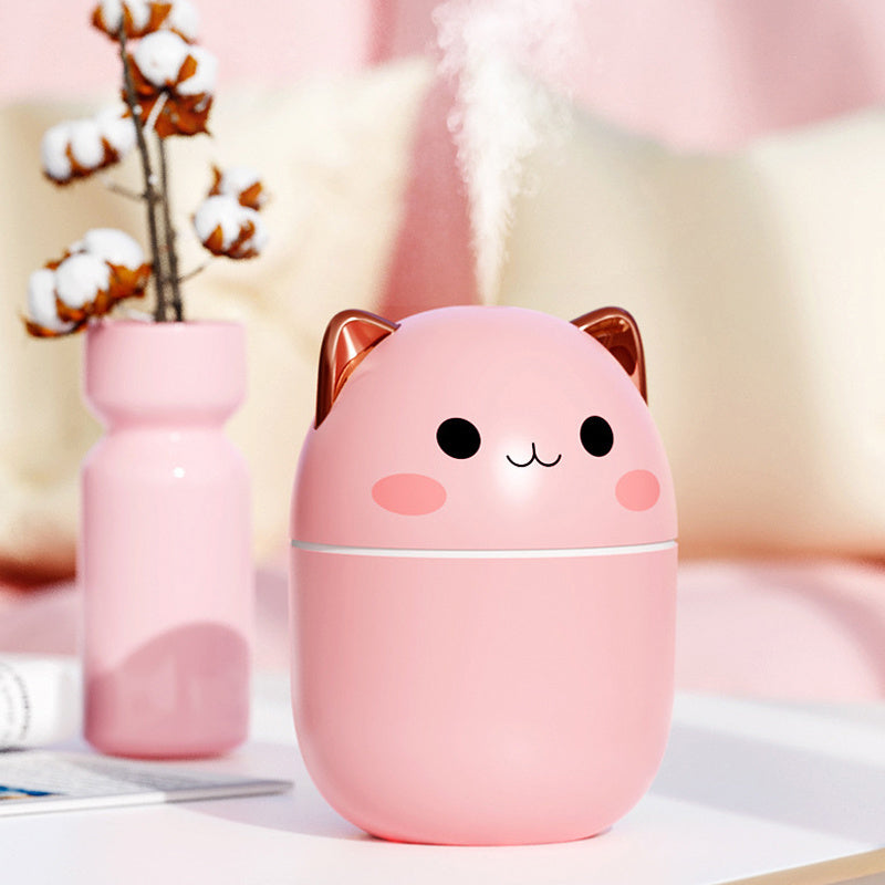 Air Humidifier Cute Cat Ultra-Silent USB Office Household Bedroom Car