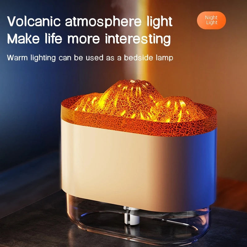USB Volcano Air Humidifier 300ML Ultrasonic Mist Maker Fogger